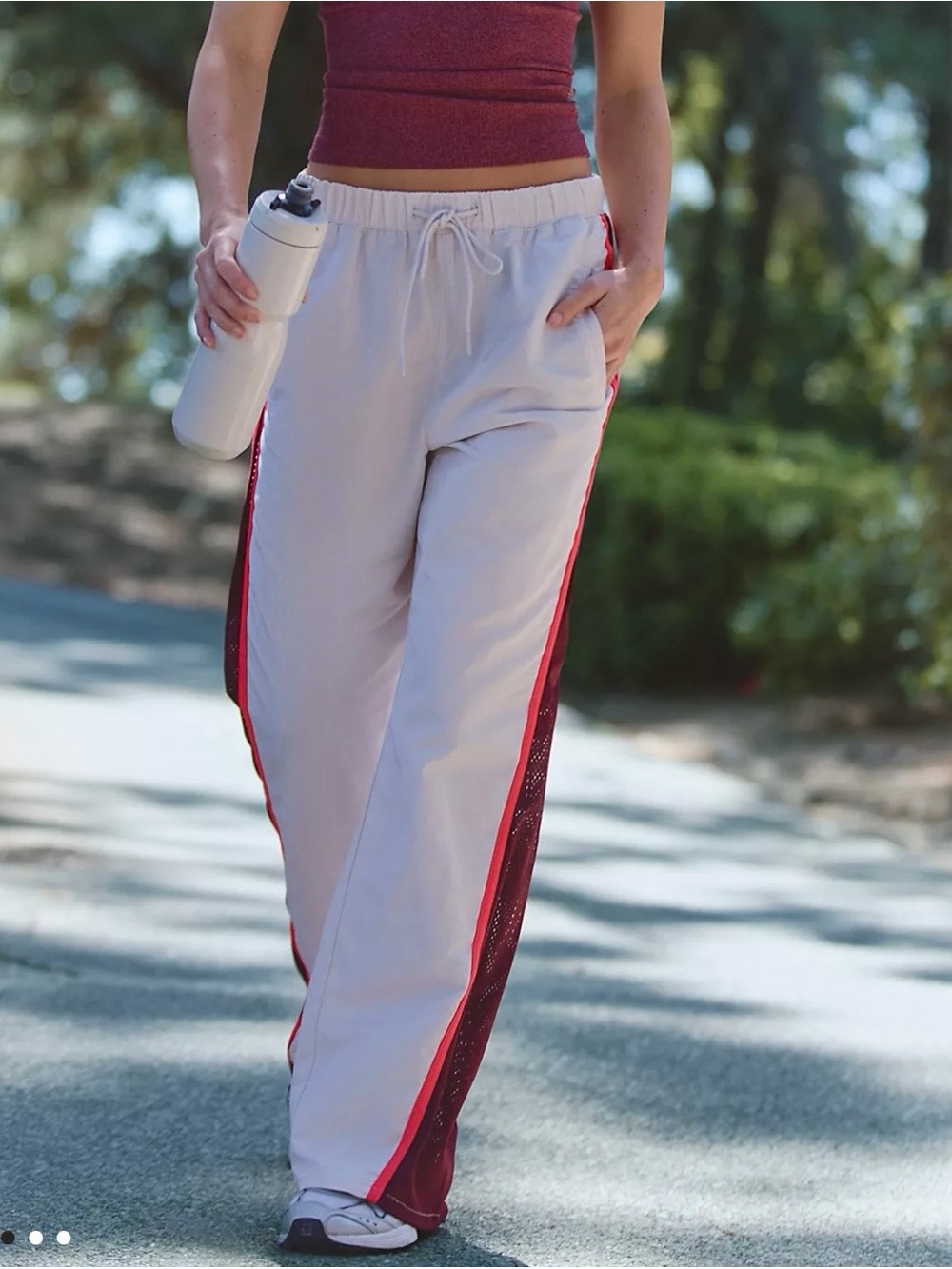 Free people Movement Wide-Leg Track Pants size Medium - Picture 4 of 5